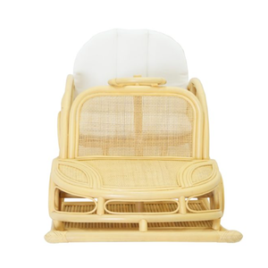 Handmade Rattan Rocking <b>Car</b> Sustainable Natural <b>Baby</b> <b>Toy</b> Eco-Friendly Decorative Nursery Furniture Wholesale from Vietnam - Product Image 2