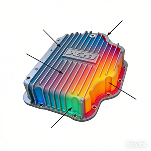 مصنع صب المعادن حاصل على شهادة الأيزو، تصنيع عالي الدقة بتقنية التصنيع بالتحكم الرقمي بالحاسوب، قطع غيار سيارات من الألومنيوم المصبوب - Product Image 1