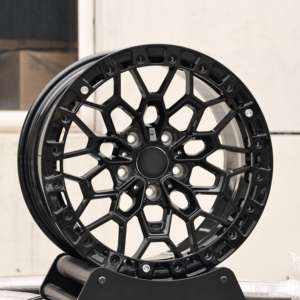 HTOR 17 <span class=keywords><strong>18</strong></span> 19 Roues Beadlock noires de 20 pouces 5X112 5X120 Roues de camionnette et de SUV forgées au design maillé pour Range <span class=keywords><strong>Rover</strong></span> Defender Q7 X5 - Product Image 2