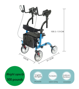 Gran oferta, dispositivo médico estable para el <span class=keywords><strong>cuidado</strong></span> del hogar, ligero, portátil para personas <span class=keywords><strong>mayores</strong></span>, andador vertical plegable, Scooter con asiento - Product Image 4