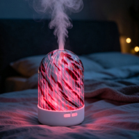 Diffuseur d'huiles essentielles ultrasonique 100 ml, lumière LED 7 couleurs, humidificateur à brume froide pour voiture et maison, alimentation USB