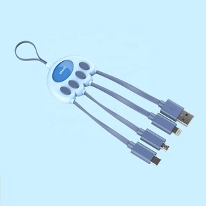 La Dernière Conception Peut Être Cadeau Enveloppé Câble Usb Porte-clés 4 En 1 Pour <span class=keywords><strong>Iphone</strong></span> + Câble de Données Micro Usb - Product Image 2