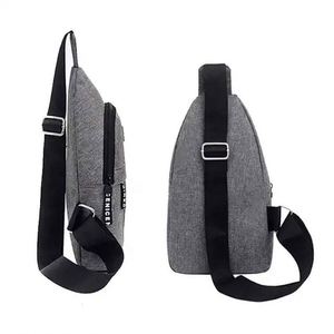 Sac bandoulière croisé pour homme, style décontracté et sportif, tendance mode, couleur unie - Product Image 4