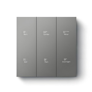 Interruptor de Pared Táctil Minimalista de 1 Vía, 10A, 230V, IP20, Vidrio Templado con Tira de Luz - Product Image 5