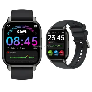 Smartwatch p66, relógio inteligente novo 2022, conecte uma vez, para bt, chamadas, taxa cardíaca, pressão sanguínea, pulseira smart, spo2, gloryfit, app, relógio de pulso