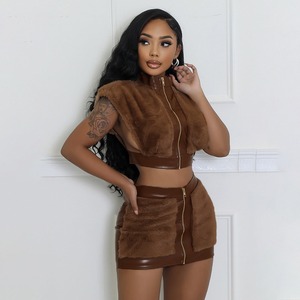 H-2803 Abbigliamento Femminile alla Moda 2026 Nuovo Set Autunnale Sexy e Audace con Minigonna Aderente - Product Image 5