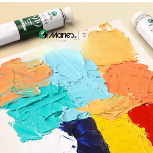 Tubos de Pintura al Óleo Maries Artist de Grado Profesional, Jumbo de 170 ml, Alta Pigmentación, 60 Colores para Estudio y Lienzo - Product Image 6