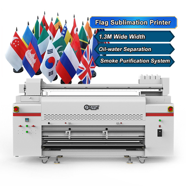 LETOP Factory 1.3m Width Sublimation Printer Roll to Roll Digital Flag Printing Machine Direct to Make Flags