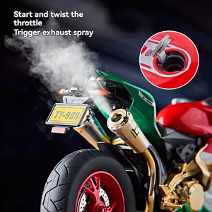 Motocicleta <span class=keywords><strong>Ducati</strong></span> 1299 de Metal Fundido a Presión, Escala 1:9, con Efecto de Humo, Juguete Eléctrico de Alta Tecnología - Product Image 4