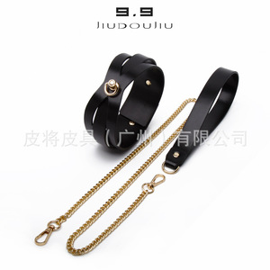 Combinaisons en cuir sexy, menottes pour femmes, colliers, outils de retenue, jouets érotiques pour adultes, vente en gros sur mesure. - Product Image 3