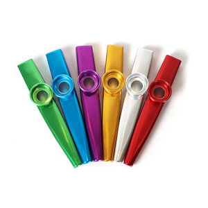 Kazoo musical en métal multicolore, instrument à vent facile à jouer, idéal pour l'enseignement musical et les cadeaux d'anniversaire – Vente flash - Product Image 6