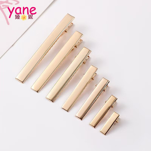 Fermagli per Capelli in Metallo Dorato Effetto Alligatore di Alta Qualità, Ecologici e Più Spessi, Accessori per Acconciature Fai-da-Te, Spilli Argento e Oro, 100 Pezzi/Sacchetto - Product Image 1