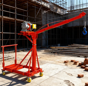 Polipasto Eléctrico Monofásico de 450 kg y 220 V con Manivela Manual de Emergencia, Mini Grúa de Elevación Portátil con Cable de Acero de 24 m - Product Image 2