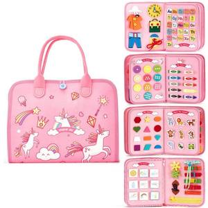 Baby Early Education <b>Backpack</b> Felt Busy Board Puzzle Toy <b>Children</b> Felt Learning Board Purchasing Agent 1688 Agent - Product Image 4