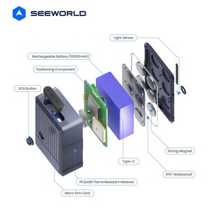 <span class=keywords><strong>Sensor</strong></span> de Temperatura y Humedad Opcional, Rastreador GPS para Activos con IoT, Resistente al Agua IP67, para Logística de Cadena de Frío - Product Image 3