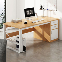 Scrivania in Legno, Divisorio per Ufficio, Postazione di Lavoro, Tavolo da Ufficio per Manager, Scrivania da Studio, Scrivania Modulare per Ufficio