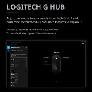 Logitech GPW Wireless Gaming Mouse Esports Competitive Macro Programming Eat Chicken Mouse Laptop LED Battery Usb Optical Stock