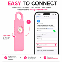 Mini alarme personnelle porte-clés 130 dB, sirène puissante, chargement Type-C, alarme de sécurité pour femmes, enfants, protection en extérieur et en voyage