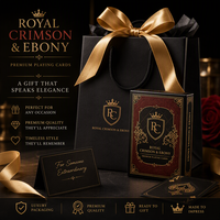 Boîte cadeau de cartes à jouer en papier personnalisées de luxe avec des cartes de poker écologiques, durables, imperméables, 52+2 cartes, design magnétique rigide