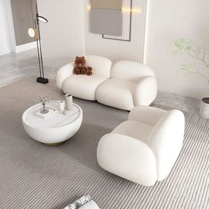 โซฟาโค้งดีไซน์ทันสมัยแบบสองที่นั่ง หุ้มเบาะ สำหรับห้องนั่งเล่น - Product Image 4