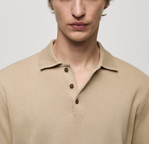 Benutzer definierte Herren Strick <span class=keywords><strong>Polo</strong></span> Pullover T-Shirt Turn Down Neck Pullover Full Sleeve Sweatshirt Einfarbig Herren Strick <span class=keywords><strong>Polo</strong></span> Shirt