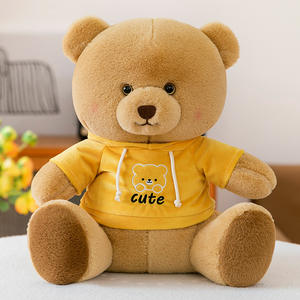 Peluche Orsetto con Cappuccio, Simpatico Cucciolo di Peluche, Compagno per <span class=keywords><strong>Bambini</strong></span>, Regalo di Compleanno per Bambine, <span class=keywords><strong>Cuscino</strong></span> Decorativo a Forma di Coniglietto - Product Image 5