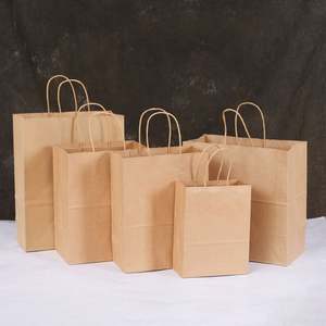 Sac fourre-tout en papier kraft pour l'emballage alimentaire, nouvelle innovation KM, bon prix, sac de shopping pliable - Product Image 2