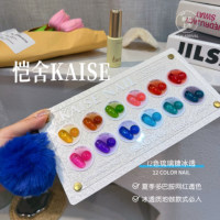 KAISE Kit de Gels Ongles Designer 12 Couleurs Haute Qualité Sans HEMA ni TPO Non Toxique Gel UV Écologique Longue Durée Salon de Manucure ODM/OEM