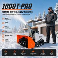 Souffleuse à neige télécommandée robuste de 100 cm de large pour éliminer 15 m de neige VOL-1000T-Pro pour allées et routes commerciales
