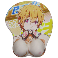 Tapis de souris 3D ergonomique, repose-poignet, Sexy, pour hommes, en Gel, inspiré du dessin animé, 1 pièce
