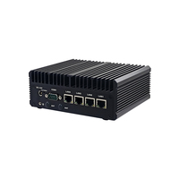 Mini PC Industrial Sin Ventilador MTN12-2L4 Equipado con Procesador N100, 4 Tarjetas NIC Intel I226, Soporte RS485