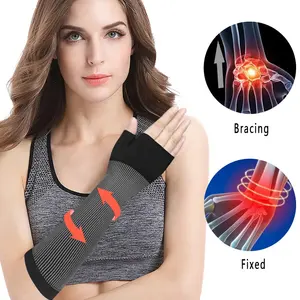 Unterarm-Kompression-Armhummelschürze für Damen und Männer 20-30 mmHg Halbarm-Unterstützung Kompression-Arm-Bindung