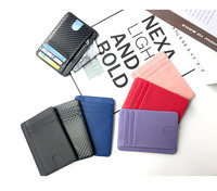 Unisex Tragbare Mehrfach-Kartenfach-Schutzhülle RFID Anti-Entmagnetisierung Grenzüberschreitender Großhandel PU Polyester Kreditkarten