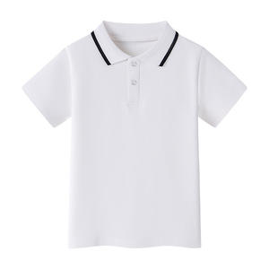 Polo d'été pour garçons, haut en coton, couleur unie, nouvelle collection - Product Image 4