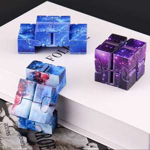 Cube magique Galaxy Infinity, jouet <span class=keywords><strong>anti</strong></span>-<span class=keywords><strong>stress</strong></span>, pour tuer le temps, soulager l'anxiété, décompresser, cube infini <span class=keywords><strong>anti</strong></span>-<span class=keywords><strong>stress</strong></span> pour enfants et adultes - Product Image 4