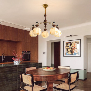 French Retro Style Chandelier Multi Head E27 <b>LED</b> <b>Light</b> Gold Body Bedroom Study Lighting - Product Image 2