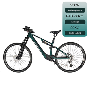 Vélo de montagne Naicisports 29 pouces en fibre de carbone pour sentiers, 11 vitesses, batterie intégrée dans le tube diagonal, suspension intégrale, moteur central puissant - Product Image 2