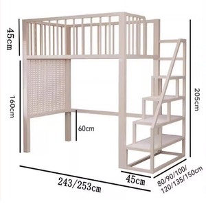 <span class=keywords><strong>Lit</strong></span> mezzanine pour enfants de haute qualité sur mesure avec <span class=keywords><strong>escalier</strong></span> et armoire de rangement, <span class=keywords><strong>lit</strong></span> <span class=keywords><strong>surélevé</strong></span> pour les petits espaces et les chambres duplex - Product Image 4