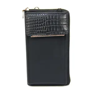 New Design Cell Phone Wallet Purse Mobile Phone Bag Fashion Pu Leather Shoulder Crossbody Phone Bag For Women Ladies