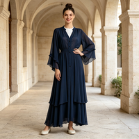 Robe de mariage musulmane en coton de haute qualité avec Hijab coton musulman femmes Abaya et robes longues M musulman hommes Thobe