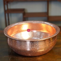 Bol de pédicure en cuivre martelé à la main Yicheng pour usage professionnel en spa et salon, bassin de spa pour les pieds durable et écologique pour la relaxation