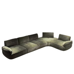 2024 Milan phong cách Ins ốc <span class=keywords><strong>sofa</strong></span> cao cấp góc nhiều người thiết lập cho căn hộ nhỏ & biệt thự mô hình mới cong xốp Điền - Product Image 4