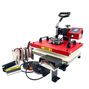 Hongcai nouvelle presse à chaud multifonction de qualité manuelle 6-en-1 29*38cm pour transfert d'impression de t-shirt tasse - Product Image 4