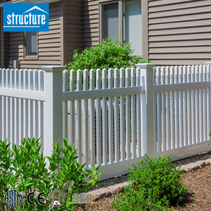 White Color PVC Vinyl <strong>Temporary</strong> <strong>Fencing</strong> Picket Panel Event <strong>Fencing</strong> Trellis Gates for Outdoor Festivals - Product Image 3