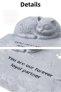 Eco-Friendly Pet Monument Memorial Stone Sculpture <strong>Graves</strong> Garden Decor Animal Style Resin Tombstone <strong>Ornaments</strong> <strong>for</strong> Dog Cat Memory - Product Image 5