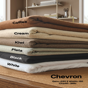 Tissu en satin crêpe chevron froissé de qualité supérieure, couleur unie, pour foulards longs, hijabs, châles et vêtements d'été pour femmes - Product Image 2