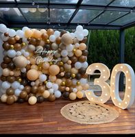 Lettres lumineuses LED personnalisées, lettres géantes de 4 pieds, grands chiffres, lettres lumineuses LED pour mariage, anniversaire, entreprise