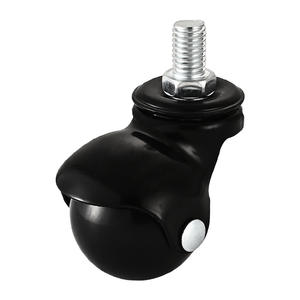 Roulettes sphériques légères en acier et PP avec frein, plusieurs tailles, poulies à plaque filetée pour chariots de restauration en extérieur, hôpitaux et écoles - Product Image 5