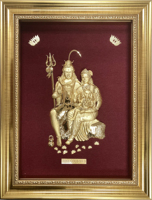 Vente en gros d'usine et personnalisation de divers styles de peintures en feuille d'or de divinités et de Gopindeshwar pour les palais indiens