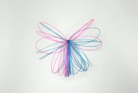 Corde de raquette de Badminton bleue et rose de vente chaude Corde de Badminton résiliente